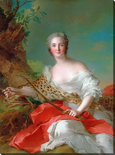 Картина Портрет Констанс-Габриэль-Магдален Боннье де ла Моссон в роли Дианы