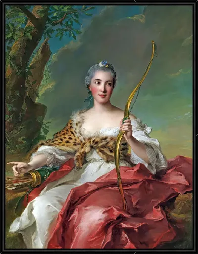 Картина Мадам Бержере де Фрувиль в роли Дианы