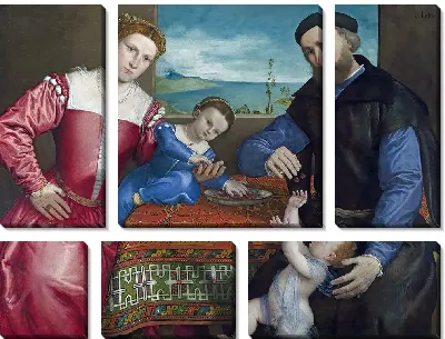 Портрет Джованни делла Вольта с женой и детьми