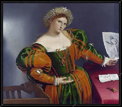 Портрет женщины, вдохновленный Лукрецией