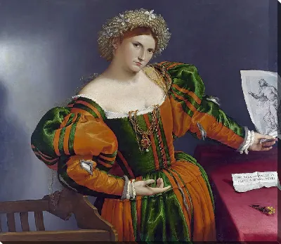 Портрет женщины, вдохновленный Лукрецией