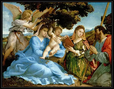 Мадонна с младенцем и святыми Екатериной и Фомой