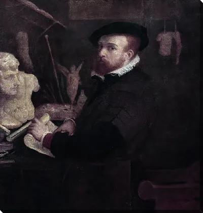 Картина Художник в своей студии (вероятный автопортрет)-1