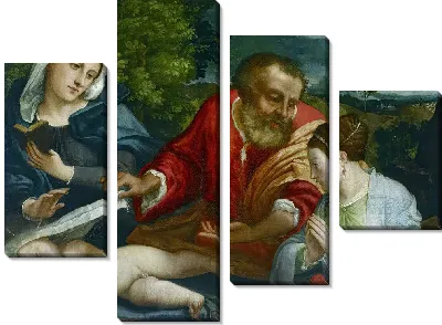 Святое семейство с дарительницей в образе святой Екатерины Александрийской