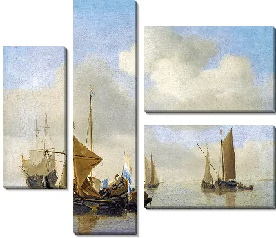 Картина Морской берег в тихую погоду