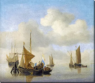 Картина Морской берег в тихую погоду