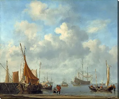 Картина Вход в голландский порт