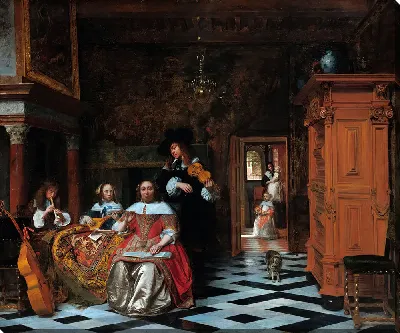 Портрет семьи, играющей музыку