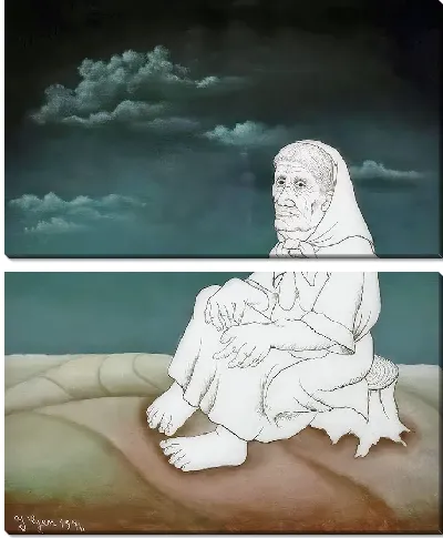 Картина Белая Бабушка