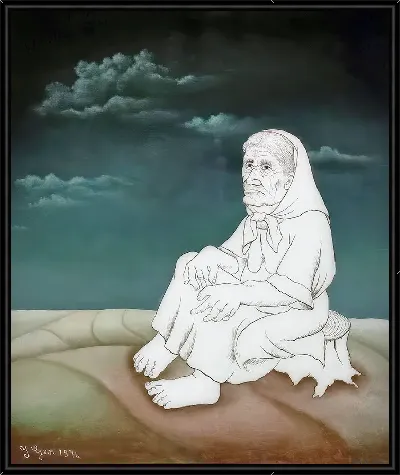 Картина Белая Бабушка