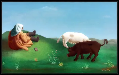 Картина Пастушка