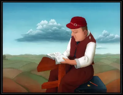 Картина Мильчек с книгой