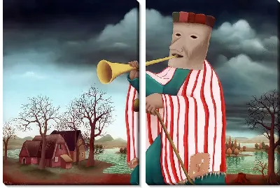 Картина Маска с трубой