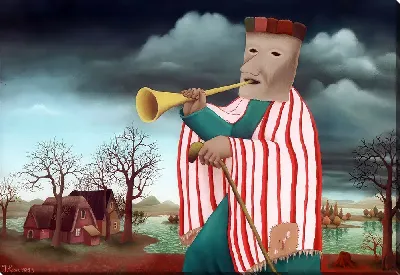 Картина Маска с трубой