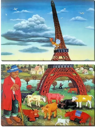 Картина Эйфелева башня