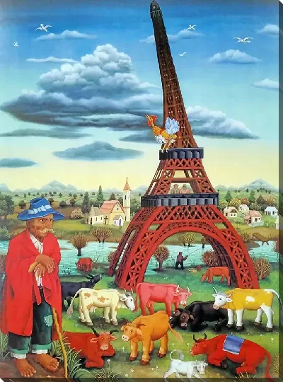 Картина Эйфелева башня
