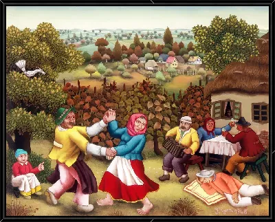 Картина Танцы в виноградниках