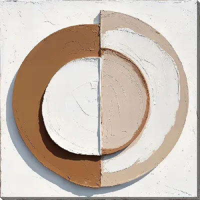 Картина маслом Гипс эффект №25