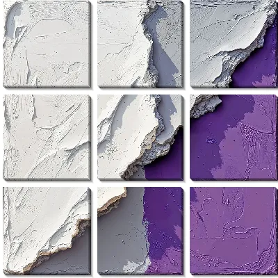 Модульная картина Гипс эффект №38