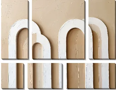 Модульная картина Гипс эффект №85