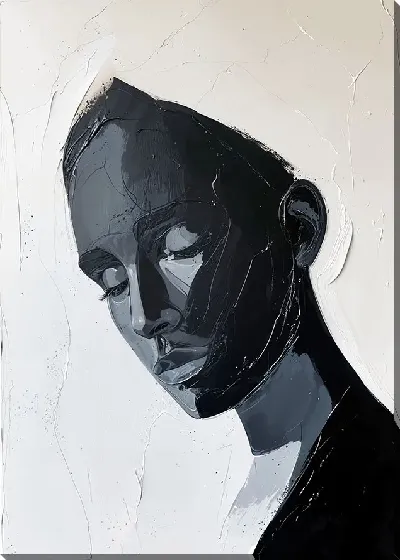 Картина маслом Гипс эффект №91