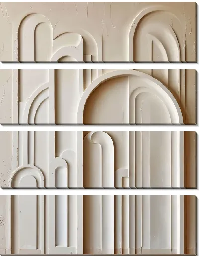 Модульная картина Гипс эффект №92