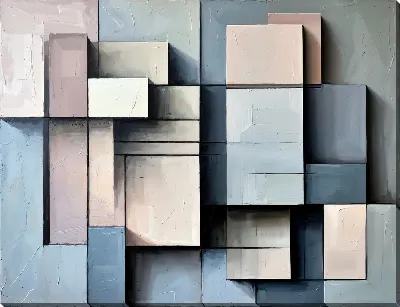 Картина маслом Геометрия абстракции №400