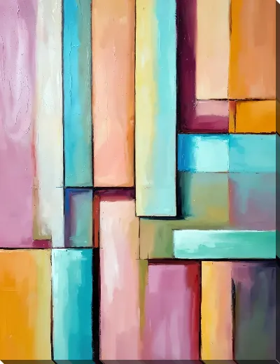 Картина маслом Геометрия абстракции №404