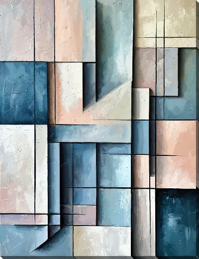 Картина маслом Геометрия абстракции №405