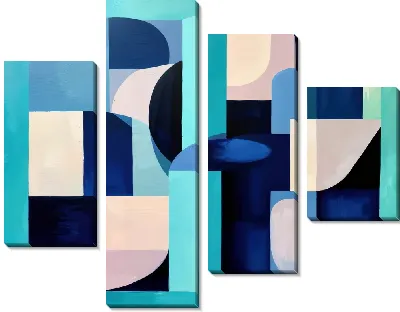 Модульная картина Геометрия абстракции №410