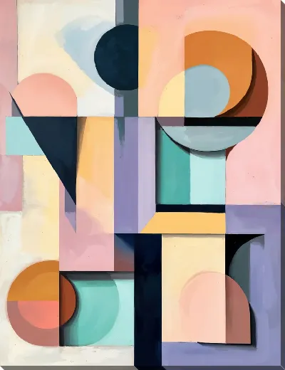 Картина маслом Геометрия абстракции №412