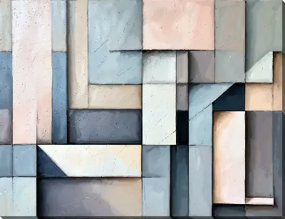 Картина маслом Геометрия абстракции №417