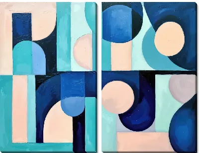 Модульная картина Геометрия абстракции №420