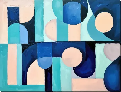 Картина маслом Геометрия абстракции №420