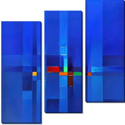 Модульная картина Абстрактная фактура №406