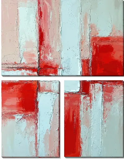 Модульная картина Абстрактная фактура №410