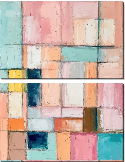 Модульная картина Абстрактная фактура №415