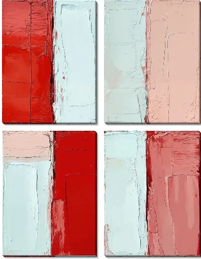 Модульная картина Абстрактная фактура №416