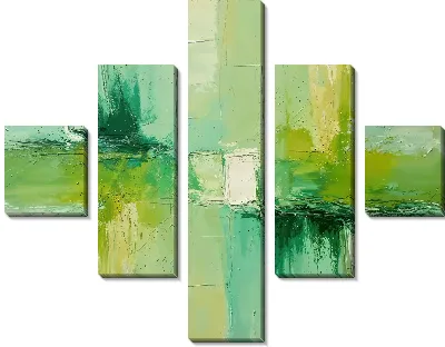 Модульная картина Абстрактная фактура №417