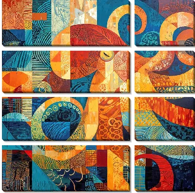 Модульная картина Осьминог №1