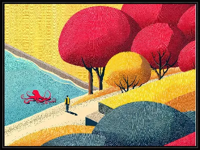 Картина Осьминог №4