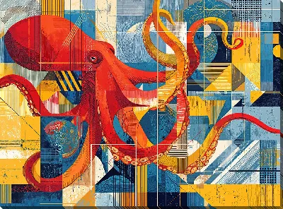 Постер Осьминог №10