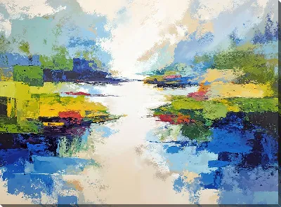 Картина маслом Абстрактный пейзаж №13