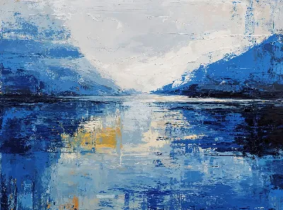 Плакат Абстрактный пейзаж №17