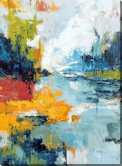Картина маслом Абстрактный пейзаж №19
