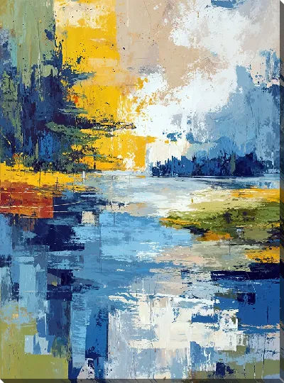 Картина маслом Абстрактный пейзаж №21