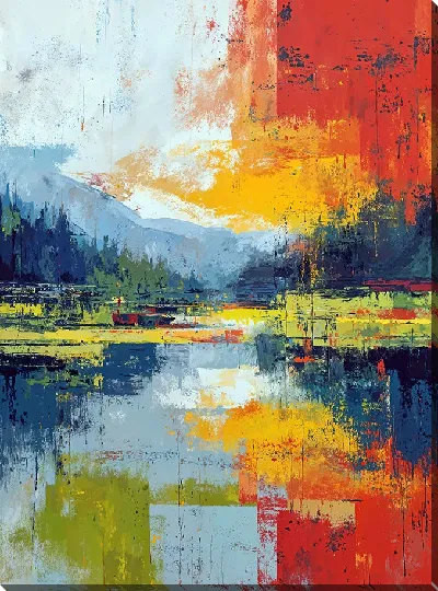 Картина маслом Абстрактный пейзаж №23
