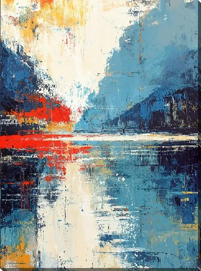 Картина маслом Абстрактный пейзаж №24