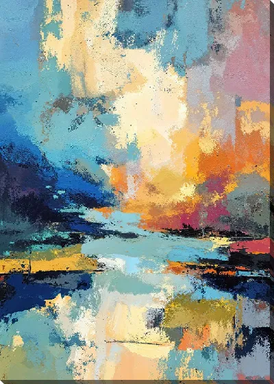 Картина маслом Абстрактный пейзаж №25