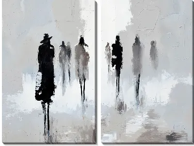 Модульная картина Силуэты №2
